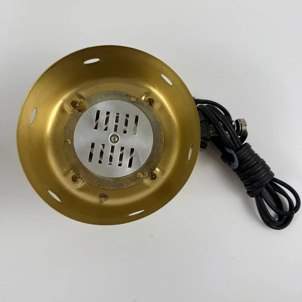 Vintage Gilley New York FC-60 Coffee Carafe Electric Warmer Brass Ceramic Tested